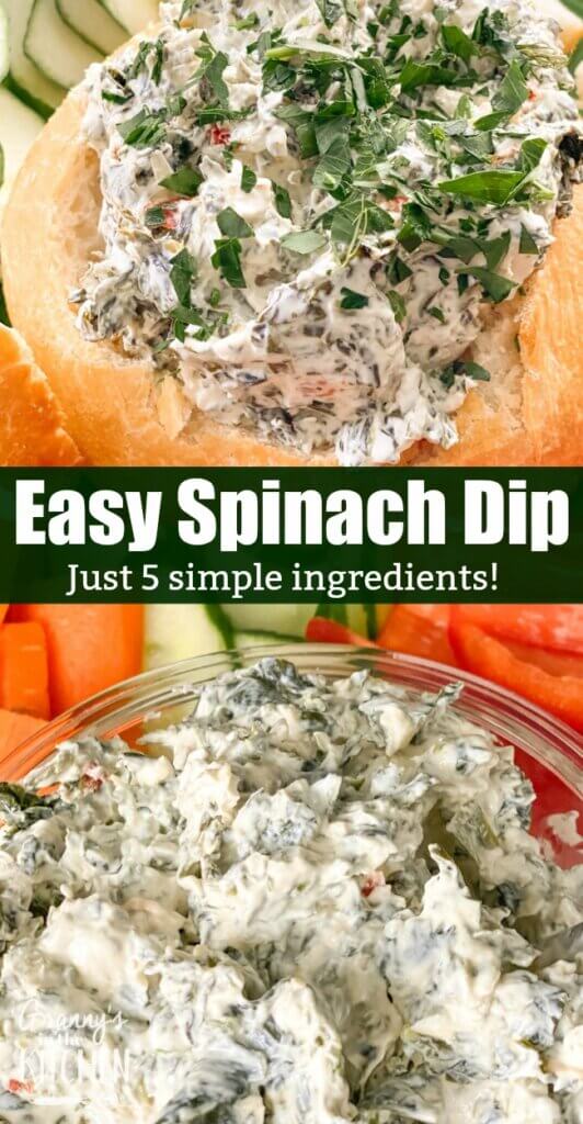 A classic Knorr spinach dip -- creamy, tangy, and absolutely crave-worthy! One of the easiest appetizers ever -- only 5 simple ingredients!