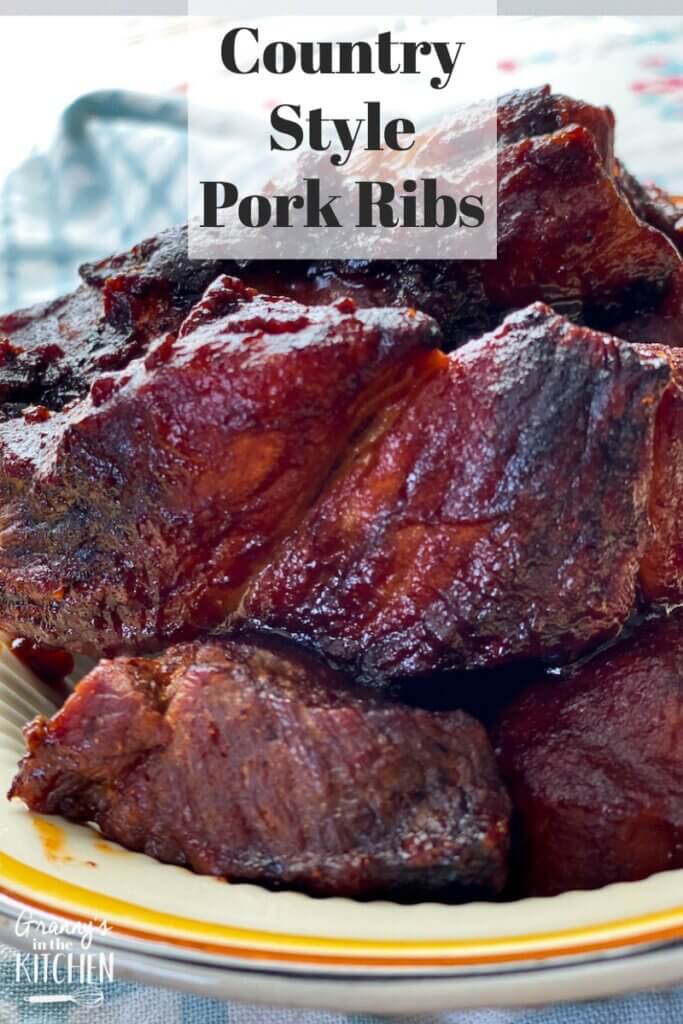 boneless barbecue pork ribs on plate