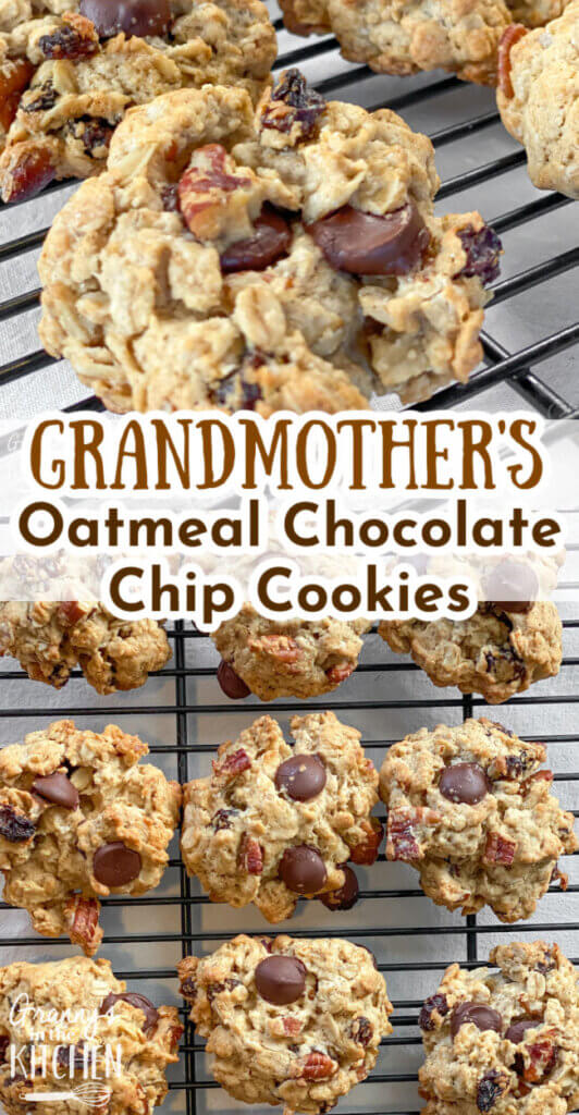 chewy chocolate chip oatmeal cookies