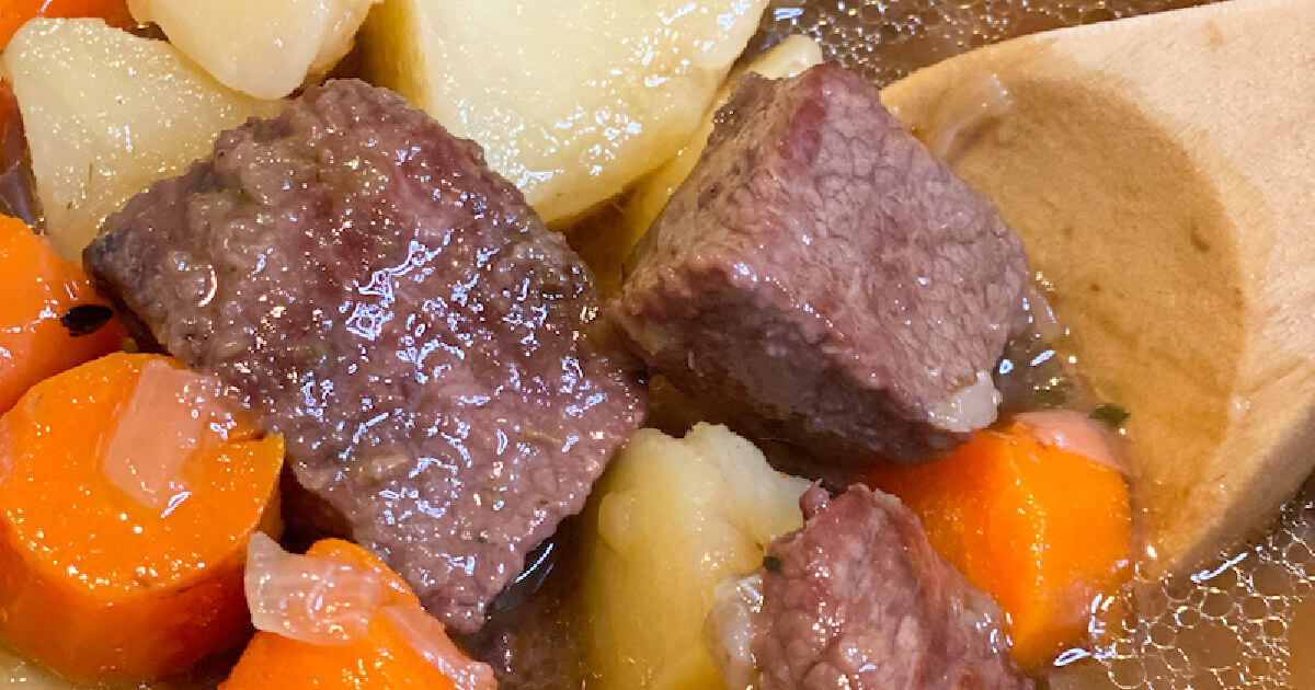 Old Fashioned Stovetop Beef Stew Recipe - Granny's in the Kitchen