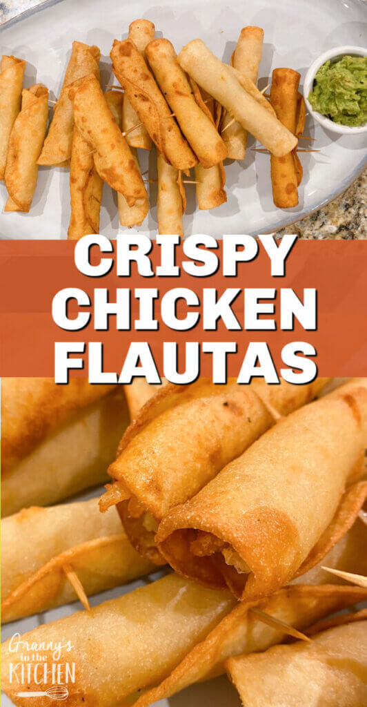 crispy chicken flautas