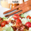 steakhouse style shredded lettuce salad with French dressing