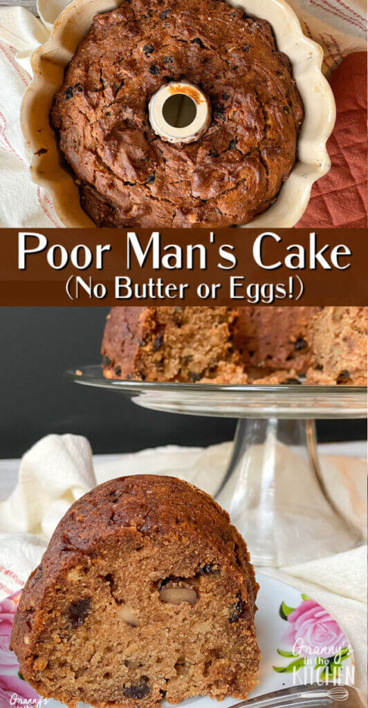 "poor man's cake" vintage bundt cake recipe
