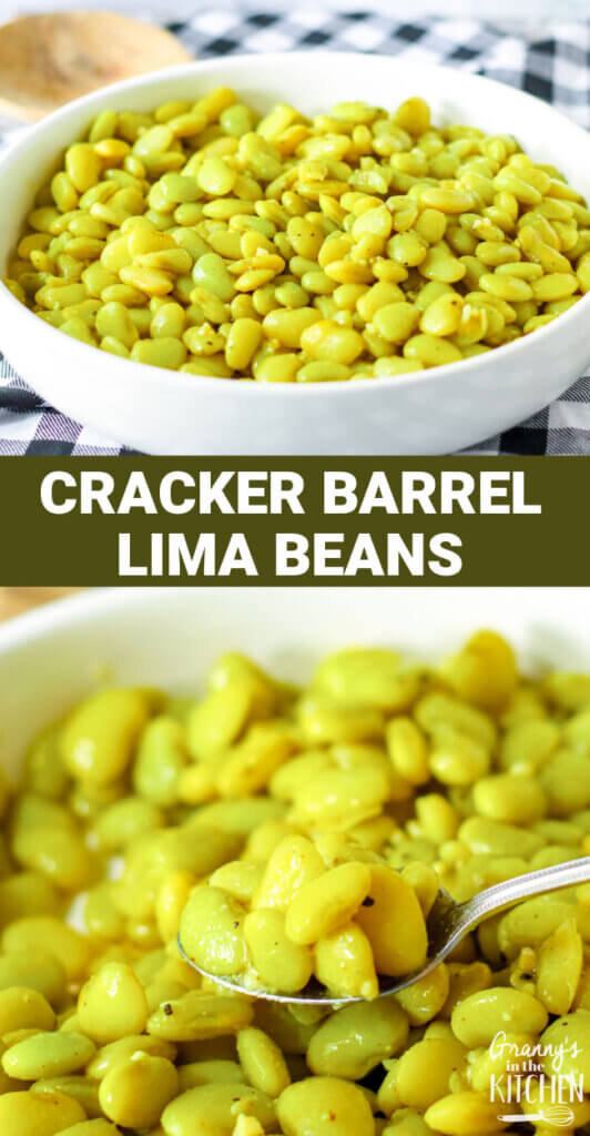 2 photo Pinterest image for Cracker Barrel Lima Beans recipes