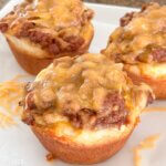 barbecue beef biscuit cups.
