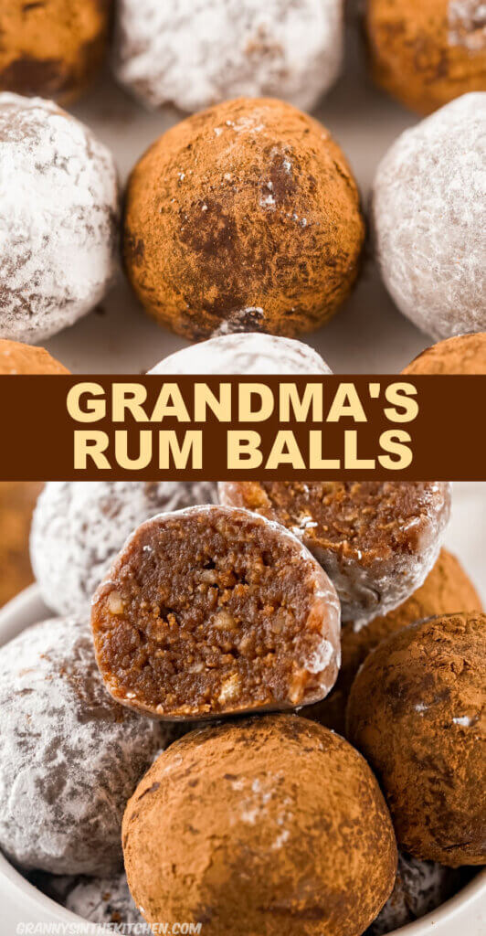 Rum Balls Pinterest Image