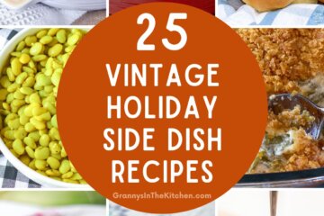 25 Vintage Holiday Side Dish Recipes Pinterest Image.