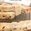 White Chocolate Cranberry Pistachio Shortbread.