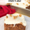 Old-Fashioned Applesauce Date Cake