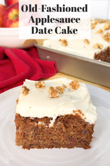 Old-Fashioned Applesauce Date Cake
