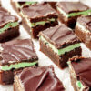 layered Mint Chocolate Brownies, with text overlay of recipe name.