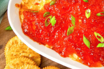 Red pepper cream cheese dip
