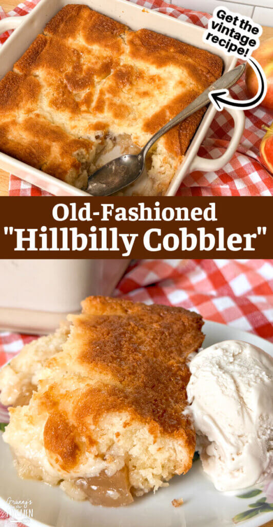 Old-Fashioned Hillbilly Cobbler Pinterest Image.