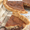 Chocolate Chip Pie, with text overlay of recipe name.
