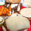 Copycat Lum's Ollie Burger, with text overlay of recipe name.