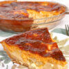 slice of Vidalia Onion Pie with text overlay of recipe name.