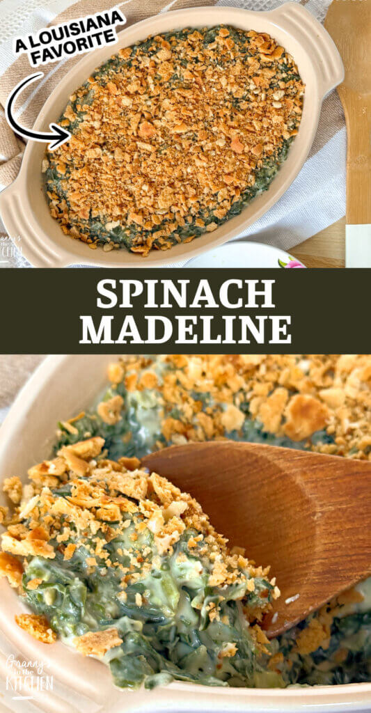 Spinach Madeline Pinterest image.