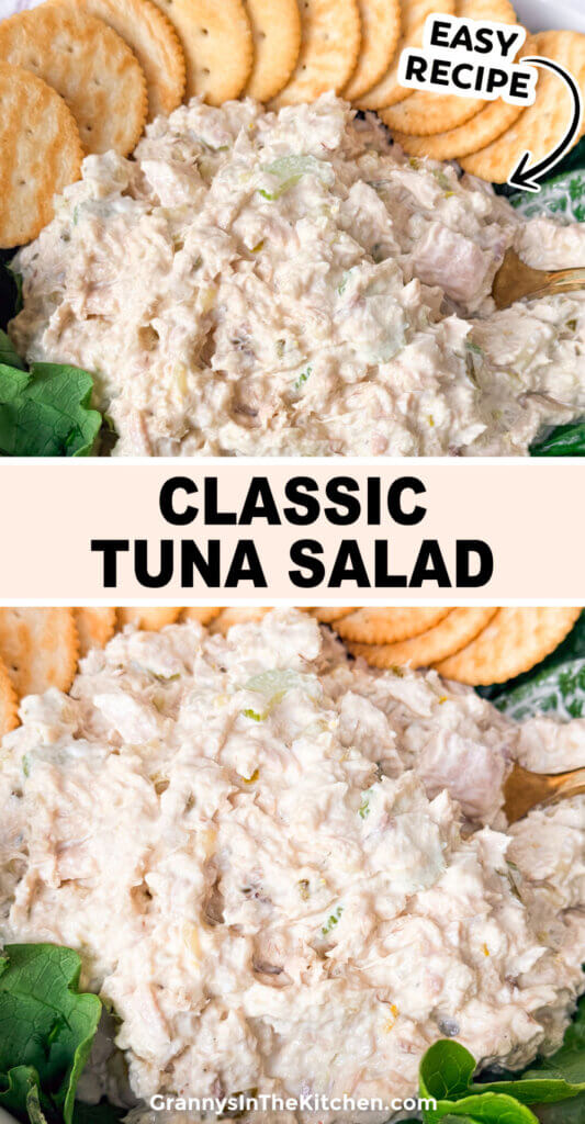 Classic Tuna Salad Pinterest Image.